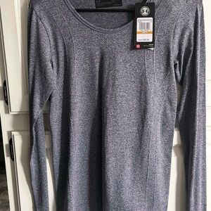 Under Armour Women's Heathered Long Sleeve Tee Threadborne Heat Gear